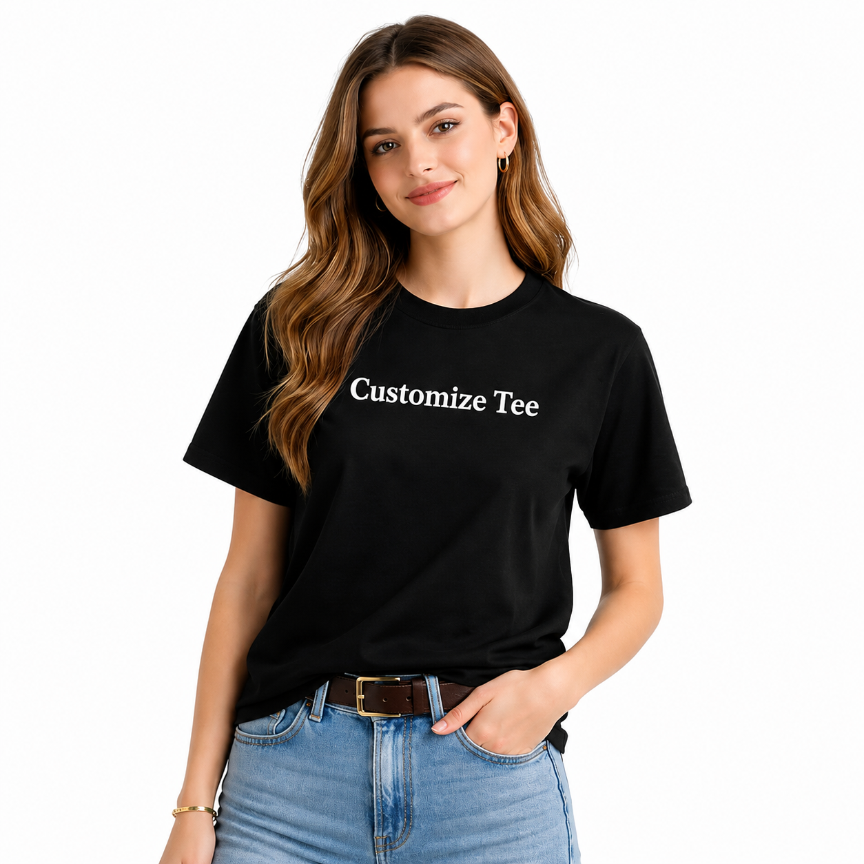 Custom Embroidered Unisex T-Shirt, Personalized Name Embroidery Tee for Men & Women, Cotton Round Neck Custom Embroidery T-Shirt, Crewneck Half Sleeves Tee, 100% Pure Cotton, Regular Fit, Gift Apparel