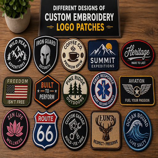 Personalized Logo Embroidered Patch, Premium Quality Durable Stitch Badge, Personalized Logo Image Text for Jackets, Backpacks, School, (Upload Your Design)