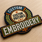 Premium Custom Embroidery Patches, High Quality Personalized Logo Badges, Design Your Logo,
