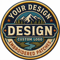 Personalized Embroidery Patch Logo, Custom Iron-On/Sew-On Badge for Jackets, Hats, Bags, Premium Custom Logo Patch