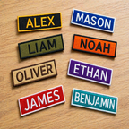Customized Embroidery Name Patches, Ideal For Tshirts, Cup, Uniform, Jacket, Hat, Multiple Colours, Name Patch, Denim, Backpacks