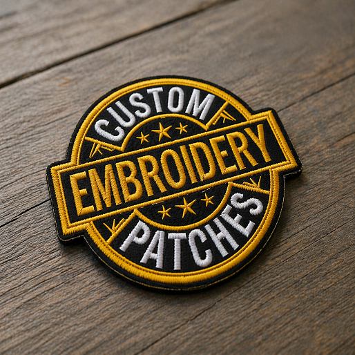 Personalized Embroidery Patch, Premium Iron-On / Sew-On Badge, High Quality Custom Embroidered Patches, Design Your Logo