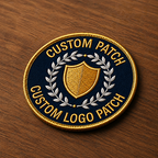 Premium Custom Embroidery Patch, Luxury Logo Badge with Detailed Stitching, Sew on, Iron on, Velcro, Design Your Logo