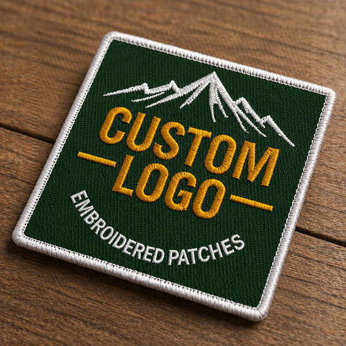 Custom Embroidered Patches, Personalized Logo Patches, Iron On/Sew On/Hook & Loop – Design Your Own Patch for Hats, Backpacks, Clothes, Military, Uniforms, Business,