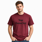 Customized Embroidery T-Shirts for Men & Women, Choose Phrase, Font and Embroidery Color for Any Occasion, 100% Pure Cotton Regular Fit, Custom Name Embroidered Tee, Personalized Gift Apparel