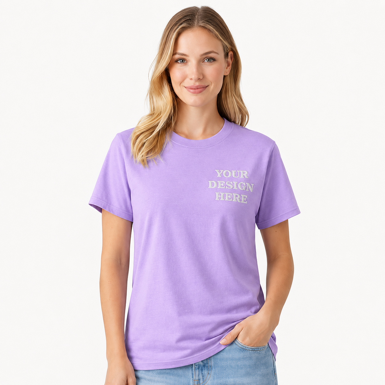 Personalized Embroidery T-Shirt for Men & Women, Custom Name Embroidered Cotton T Shirt, Minimal Chest Embroidered Custom Tee, Unisex Casual Gift, Different Placement for Text, Design Your Tee