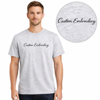 Custom Embroidery T-Shirt for Men & Women, Personalized Name Text Tee, Unisex Cotton T-Shirt, Minimalist Aesthetic Gift, Premium Embroidery Stitching, Soft Cotton, Trendy Outfit, Gift for Him/Her
