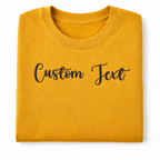 Customized Embroidery Unisex T-Shirts, Choose Phrase, Quote, Random Text, Font and Embroidery Thread Color for Any Occasion, Different Color Options, Pure Cotton Regular Fit, Gift Apparel, Make Your Own Tee