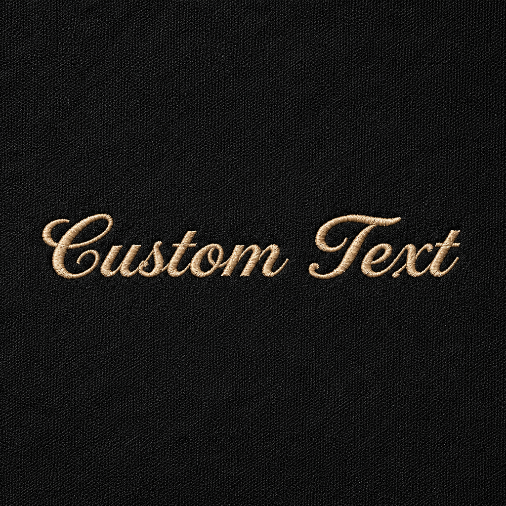 Personalized Unisex Black Embroidered Sweatshirts, Add Your Custom Text, Different Sizes, Front & Back Embroidery, Different Placements For Text, Regular Fit, Custom Gift Apparel, Design your Pullover
