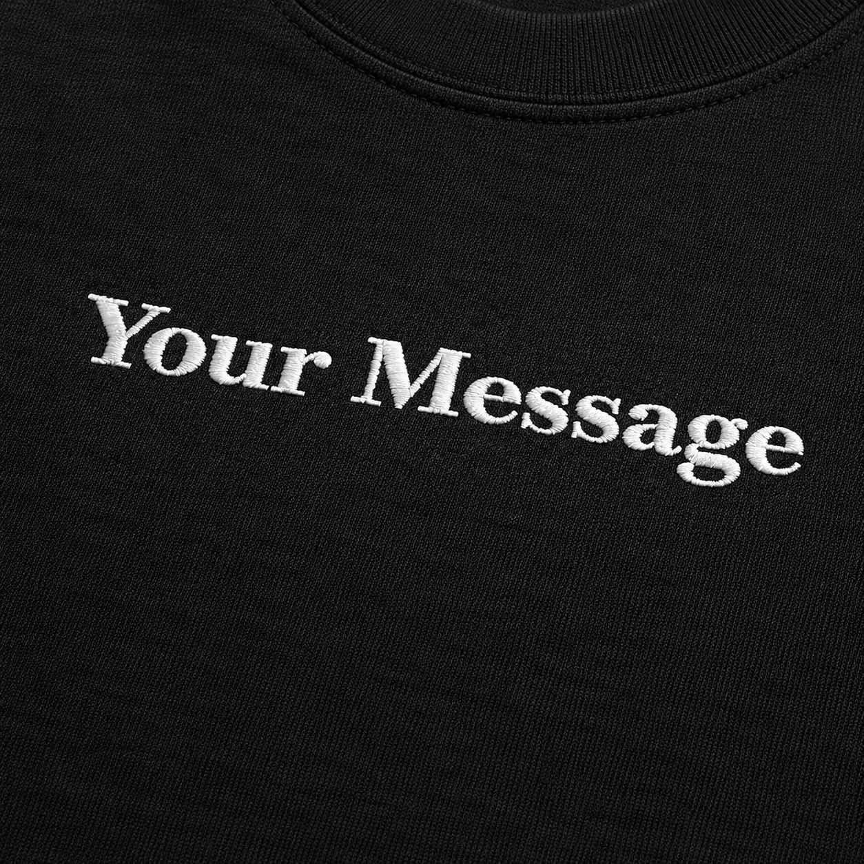 Custom Embroidered Unisex T-Shirt – Personalized Text Cotton Tee with Premium Thread Design