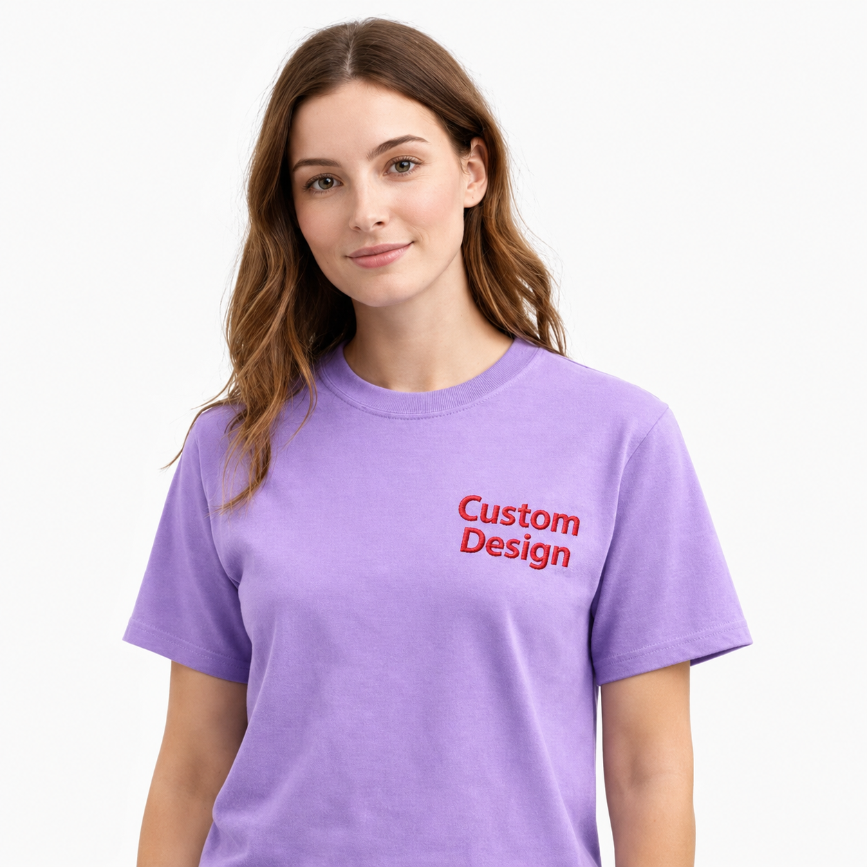 Design Your Embroidery T-Shirts with Text, Choose Phrase, Font and Embroidery Color for Any Occasion, Custom Name Embroidered Tee, Personalized Gift Apparel, 100% Cotton, Regular fit, Multiple Color Options, Different Placements For Text