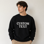 Custom Embroidered Sweatshirt for Women & Men Personalized Text Crewneck Sweatshirt- Custom Name Embroidery Pullover Gift