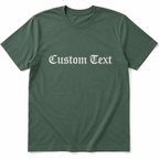 Customized Embroidered Unisex T-Shirt Personalized Name & Text Tee with Premium Visible Thread Embroidery, Front & Back Embroidery Design, Design your Tee, Gift Apparel, 100% Pure Cotton, Regular Fit
