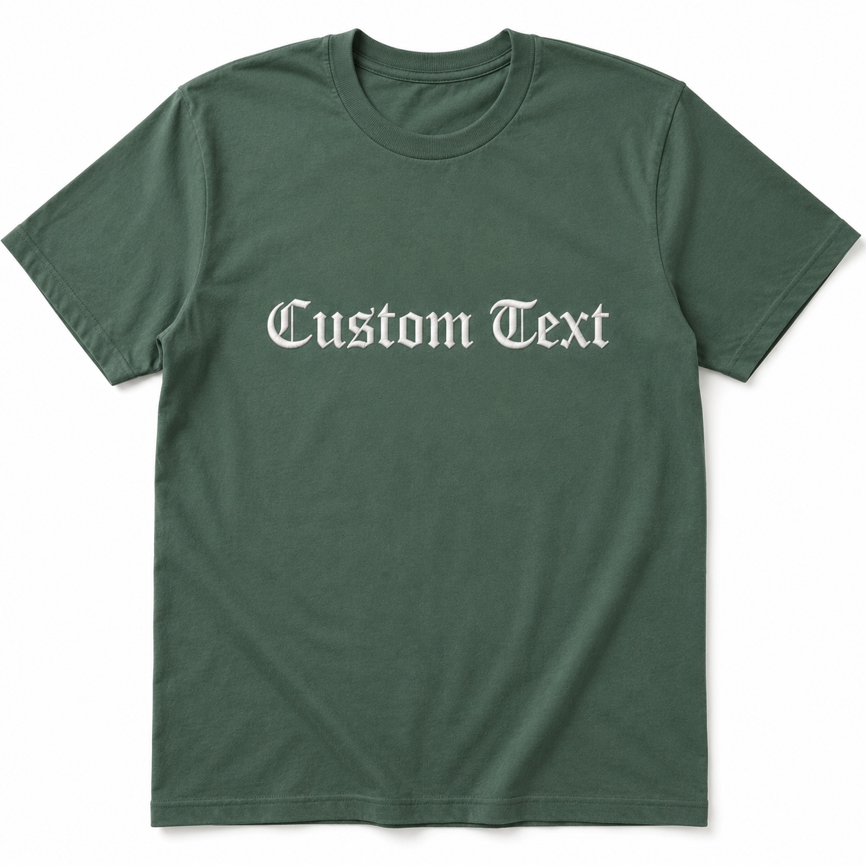 Customized Embroidered Unisex T-Shirt Personalized Name & Text Tee with Premium Visible Thread Embroidery, Front & Back Embroidery Design, Design your Tee, Gift Apparel, 100% Pure Cotton, Regular Fit
