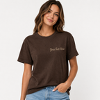 Custom Embroidery T-Shirts, Personalized Premium Embroidered Tees, Custom Name & Text Tee, Different T-shirts Color options, Make Your Own text