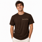 Custom Embroidery T-Shirts, Personalized Premium Embroidered Tees, Custom Name & Text Tee, Different T-shirts Color options, Make Your Own text