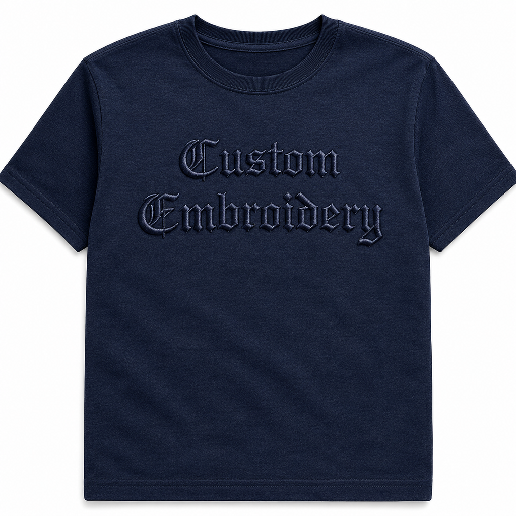 Design Your own Personalized T-Shirt with Name, Unisex Regular Fit, Custom with Your Own Design or Text, Chest Embroidery, 100% Pure Cotton, Different Color Options, Gift for Him/Her