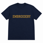 Personalized Embroidery T-Shirt for Men & Women, Short Sleeve Crewneck T-shirts, Gifts For Him/Her, Premium Pure Cotton, Unisex Regular Fit, Design your Random Text, Quotes, Phrases