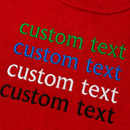 Personalized Embroidered Text T-Shirt for Men & Women, Custom Name/Message Embroidery Tee, Premium Cotton Customized T Shirt, Unique Gift Idea, Stylish Unisex Casual Wear, Premium Embroidery Stitching