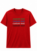 Personalized Embroidered Text T-Shirt for Men & Women, Custom Name/Message Embroidery Tee, Premium Cotton Customized T Shirt, Unique Gift Idea, Stylish Unisex Casual Wear, Premium Embroidery Stitching
