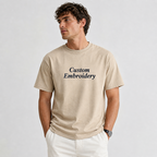 Customized Embroidered T-Shirt for Men & Women, Premium Cotton Tee, Personalized Name, Date, Logo, Unique Gift for Birthday, Couple & Friends, Regular Fit, Front & Back Embroidery