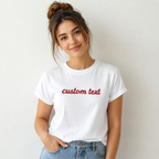 Design Your own Personalized T-Shirt with Name, Unisex Regular Fit, Custom with Your Own Design Text, Chest Embroidery, 100% Pure Cotton, Different Color Options, Gift for Him/Her