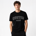 Custom Embroidered Unisex T-Shirt, Add Your Custom Text Name in Different Font Styles, Pure Cotton, Premium Embroidery Stitching, Random Text & Phrases, Minimal Chest Embroidery, Gift Apparel