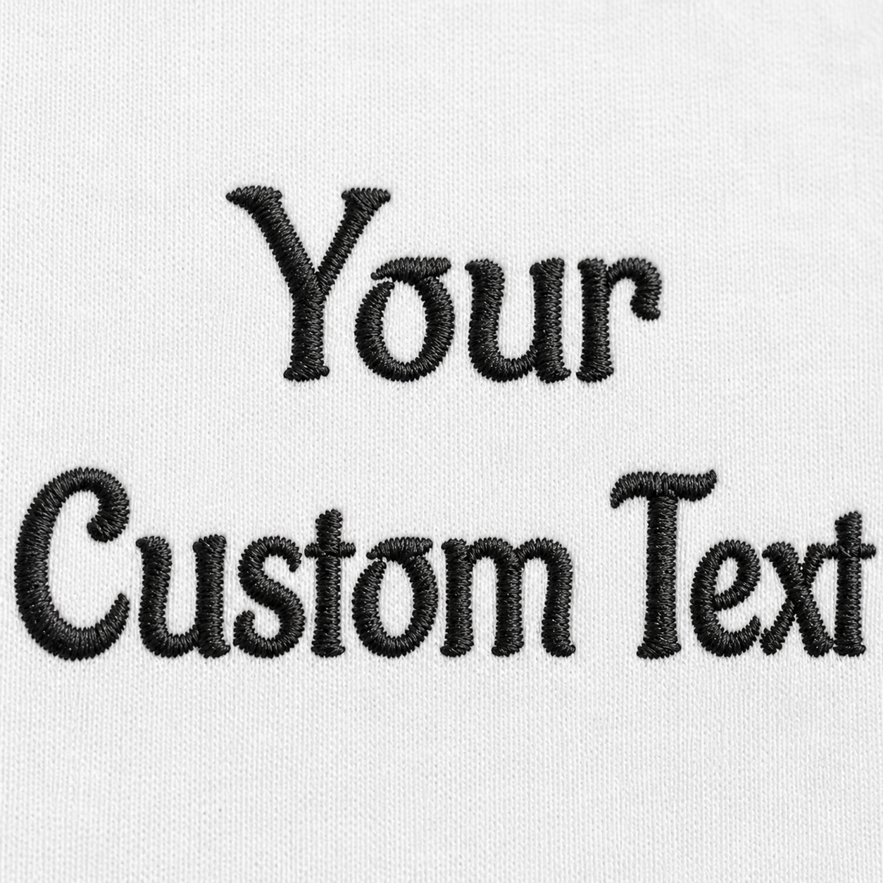 Personalized Embroidery T-Shirts for Men & Women, Choose Phrase, Font and Embroidery Color for Any Occasion, 100% Pure Cotton Regular Fit, Custom Name Embroidered Tee, Personalized Gift Apparel