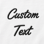 Customized Crewneck T-Shirt with Embroidery Text, Company Name, Personalized 100% Cotton Half Sleeve Unisex Tshirt, Regular Fit, Embroidery Gift Apparel, Add Your Custom Text Name, Different Placements for Text