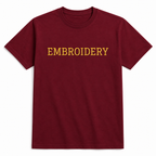 Personalized Embroidery T-Shirt for Men & Women, Custom Name/Text Cotton Unisex Tee, Unique Gift, Premium Cotton, Gift for Him/Her, Minimalist Customized Text Short Sleeve Crewneck T-shirts