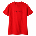 Custom Embroidered T-Shirt , Personalized Text Pure Cotton Tee, Custom Unisex Shirt for Gifts & Groups, Make Your Own Tee