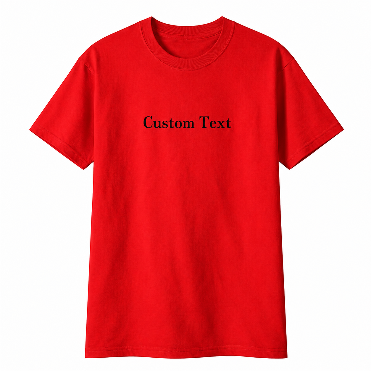 Custom Embroidered T-Shirt , Personalized Text Pure Cotton Tee, Custom Unisex Shirt for Gifts & Groups, Make Your Own Tee