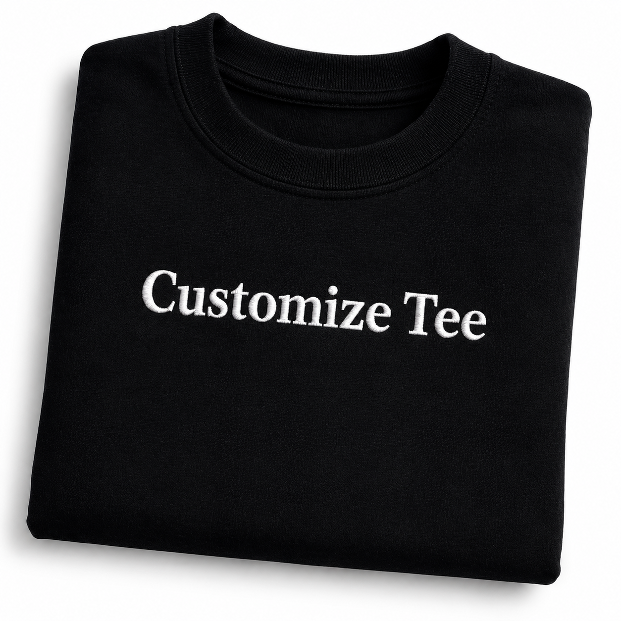 Custom Embroidered Unisex T-Shirt, Personalized Name Embroidery Tee for Men & Women, Cotton Round Neck Custom Embroidery T-Shirt, Crewneck Half Sleeves Tee, 100% Pure Cotton, Regular Fit, Gift Apparel