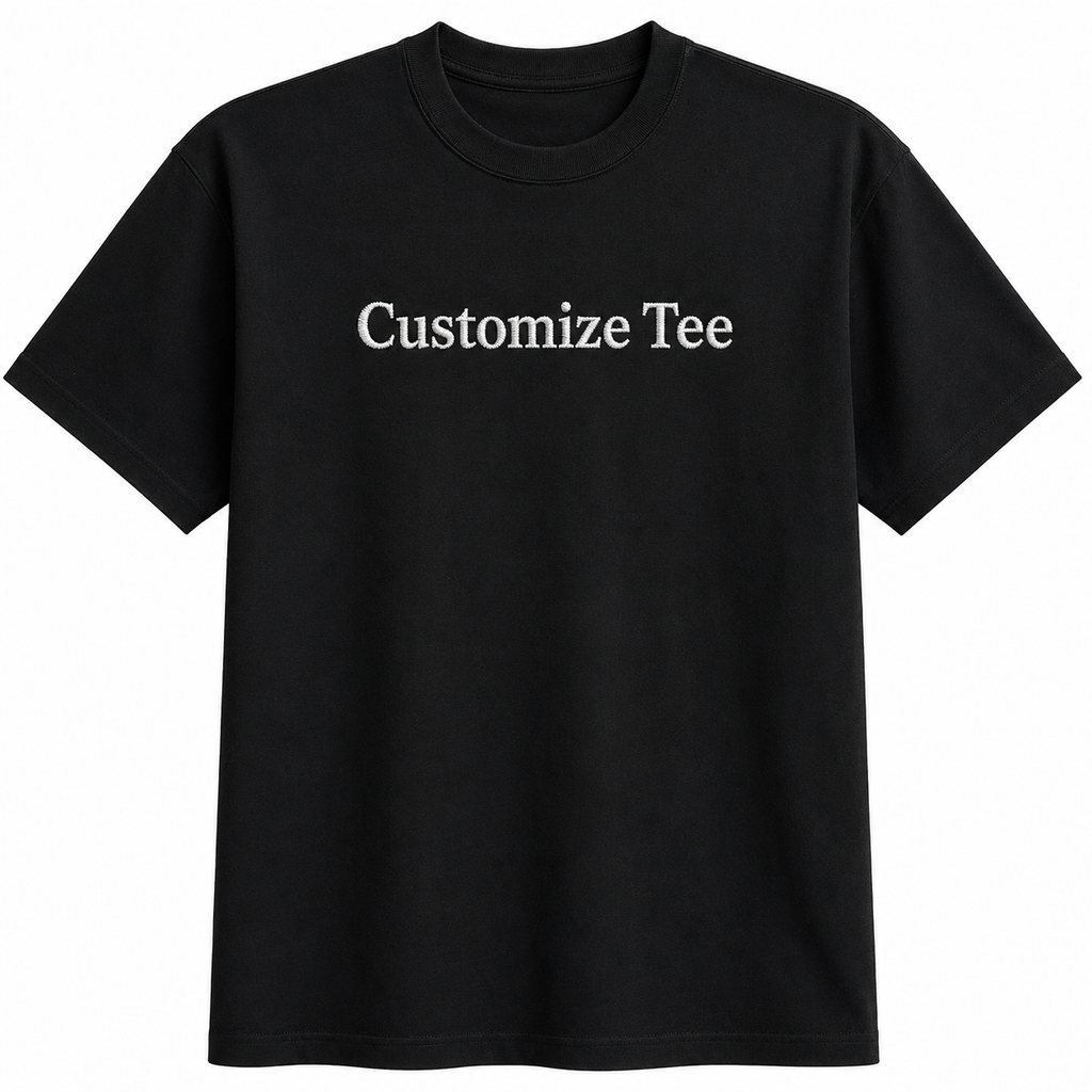 Custom Embroidered Unisex T-Shirt, Personalized Name Embroidery Tee for Men & Women, Cotton Round Neck Custom Embroidery T-Shirt, Crewneck Half Sleeves Tee, 100% Pure Cotton, Regular Fit, Gift Apparel