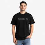Custom Embroidered Unisex T-Shirt, Personalized Name Embroidery Tee for Men & Women, Cotton Round Neck Custom Embroidery T-Shirt, Crewneck Half Sleeves Tee, 100% Pure Cotton, Regular Fit, Gift Apparel