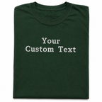Personalized Embroidered T-Shirt for Men & Women, Custom Text Embroidery Tee, 100% Pure Cotton, Regular Fit, Design Your Random Text in Full Embroidery, Crewneck Half Sleeve T-Shirts, Gift Apparel