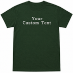 Personalized Embroidered T-Shirt for Men & Women, Custom Text Embroidery Tee, 100% Pure Cotton, Regular Fit, Design Your Random Text in Full Embroidery, Crewneck Half Sleeve T-Shirts, Gift Apparel