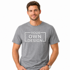 Personalized Embroidery Unisex T-Shirt, Minimal Chest Logo Custom Tee, Different Placement for Text & Logo, Design Your Tee, Design Your Random Text in Full Embroidery, Casual Wear, Pure Cotton