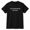 Custom embroidery T-shirt with premium stitched design 