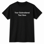 Custom embroidery T-shirt with premium stitched design 