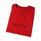 Custom Embroidered T-Shirt , Personalized Text Pure Cotton Tee, Custom Unisex Shirt for Gifts & Groups, Make Your Own Tee