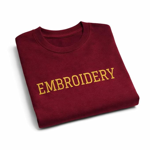 Personalized Embroidery T-Shirt for Men & Women, Custom Name/Text Cotton Unisex Tee, Unique Gift, Premium Cotton, Gift for Him/Her, Minimalist Customized Text Short Sleeve Crewneck T-shirts